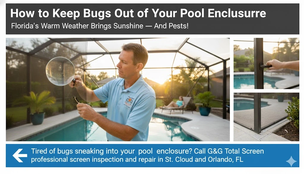 Keep bugs out of your pool enclosure in Florida – GNG Total